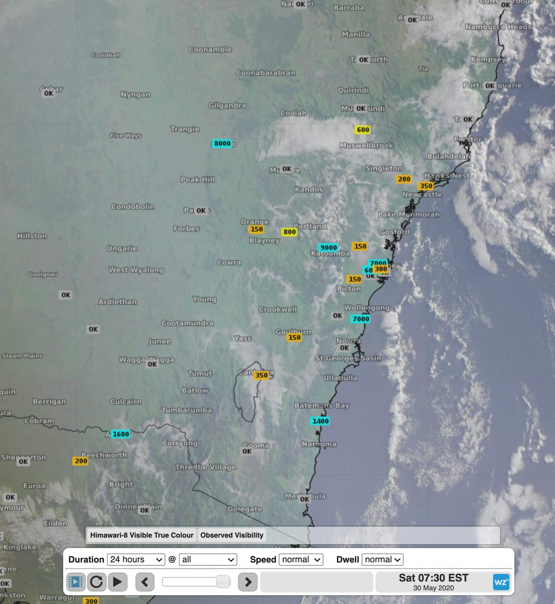Morning fog blankets parts of NSW and ACT